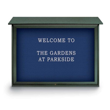 United Visual Products Indoor Enclosed Combo Board, 42"x32", White Frame/White Porc & Amethyst UVCB4232W-WHTPORC-AMETHY